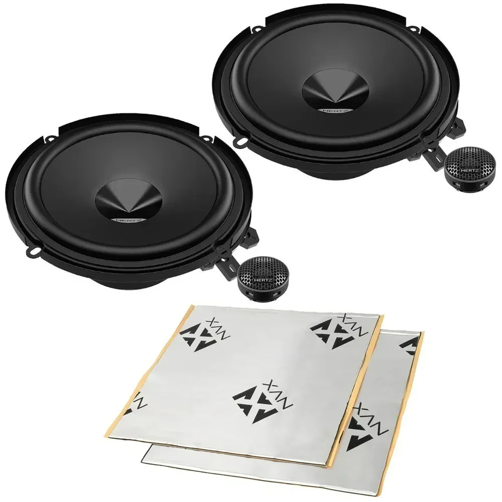 Hertz DSK 160.3 160W RMS 6" Component Speakers + Sound Damping