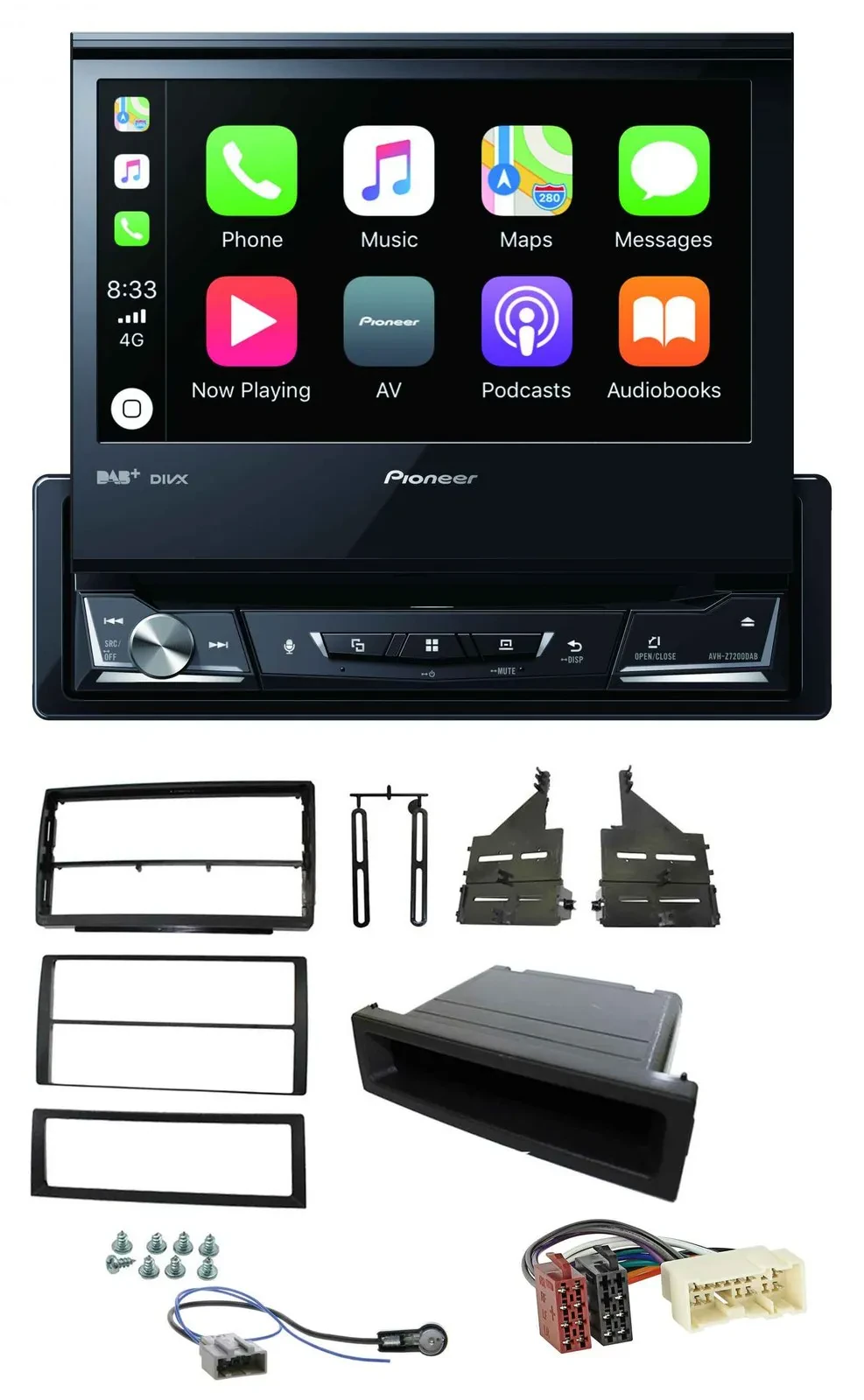 Pioneer DVD Bluetooth DAB USB MP3 Autoradio für Nissan Altima (L31, 2005-2006)