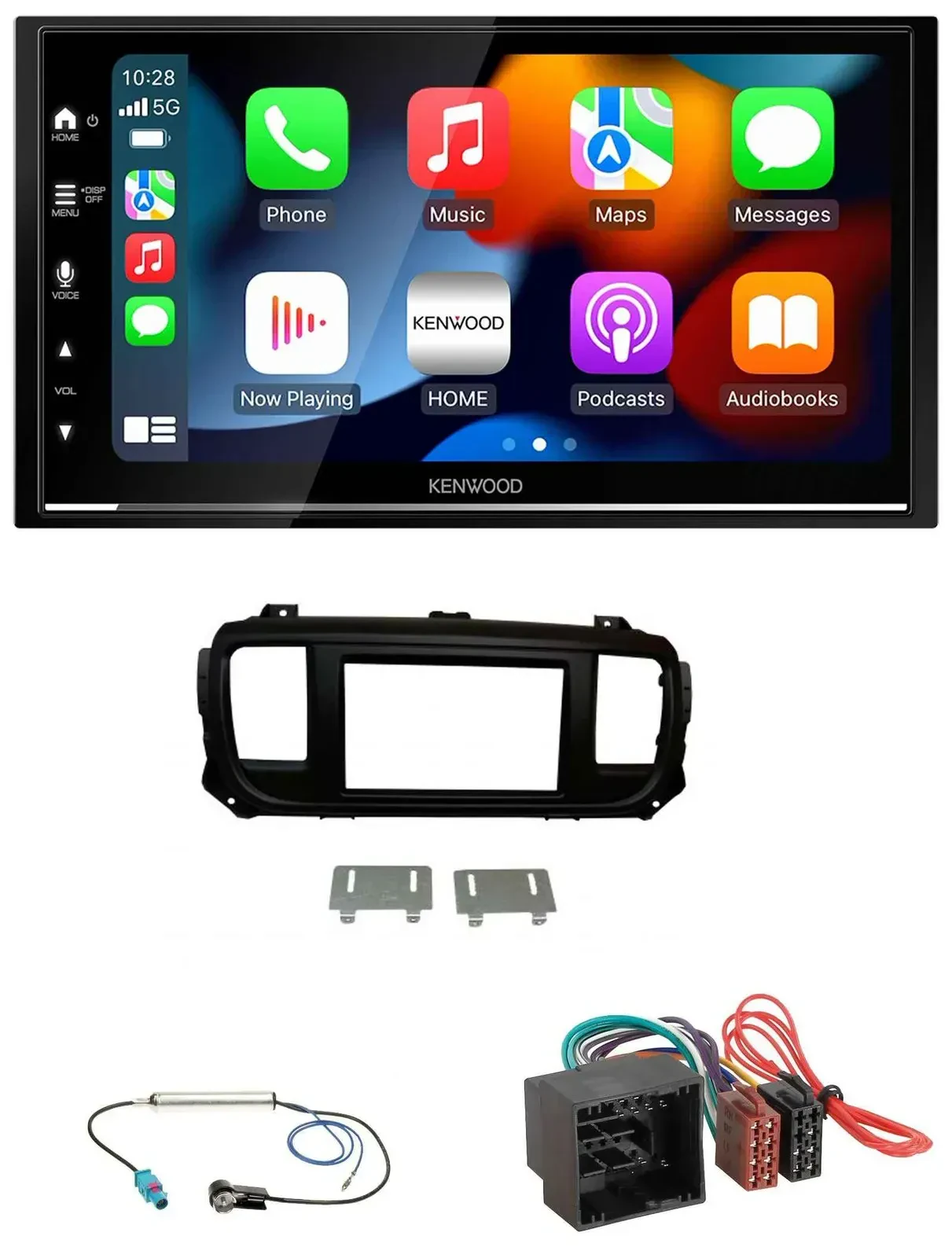 Автомагнитола для Citroen Jumpy/Spacetourer Kenwood 2-DIN, DAB, USB, Bluetooth, MP3