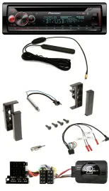 Автомагнитола Pioneer CD, USB, DAB, Bluetooth, поддержка управления с руля, для Audi A2/A3/A4/A6 (1999–2000)