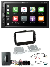 Автомагнитола для Alfa Romeo Giulietta 2014–2021 Pioneer 2DIN, DAB, Bluetooth, USB, поддержка управления с рулевого колеса