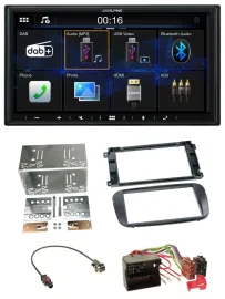 Alpine Bluetooth 2DIN MP3 DAB USB Autoradio für Ford S-Max Mondeo ab 2007 Profi