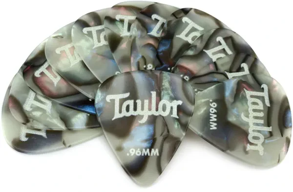 Медиаторы Taylor Celluloid 351 Abalone 0.96 (12 штук)