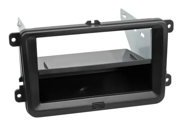 Einbaurahmen DIN Autoradio für Seat, Skoda, VW - schwarz - Kit