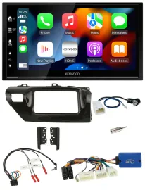 Kenwood DAB USB Bluetooth 2DIN Lenkrad Autoradio für Toyota Hilux 2015-2020