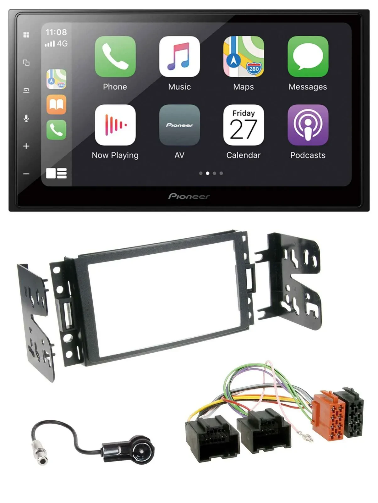 Pioneer MP3 Bluetooth DAB 2DIN USB Autoradio für Chevrolet Corvette Uplander 05-