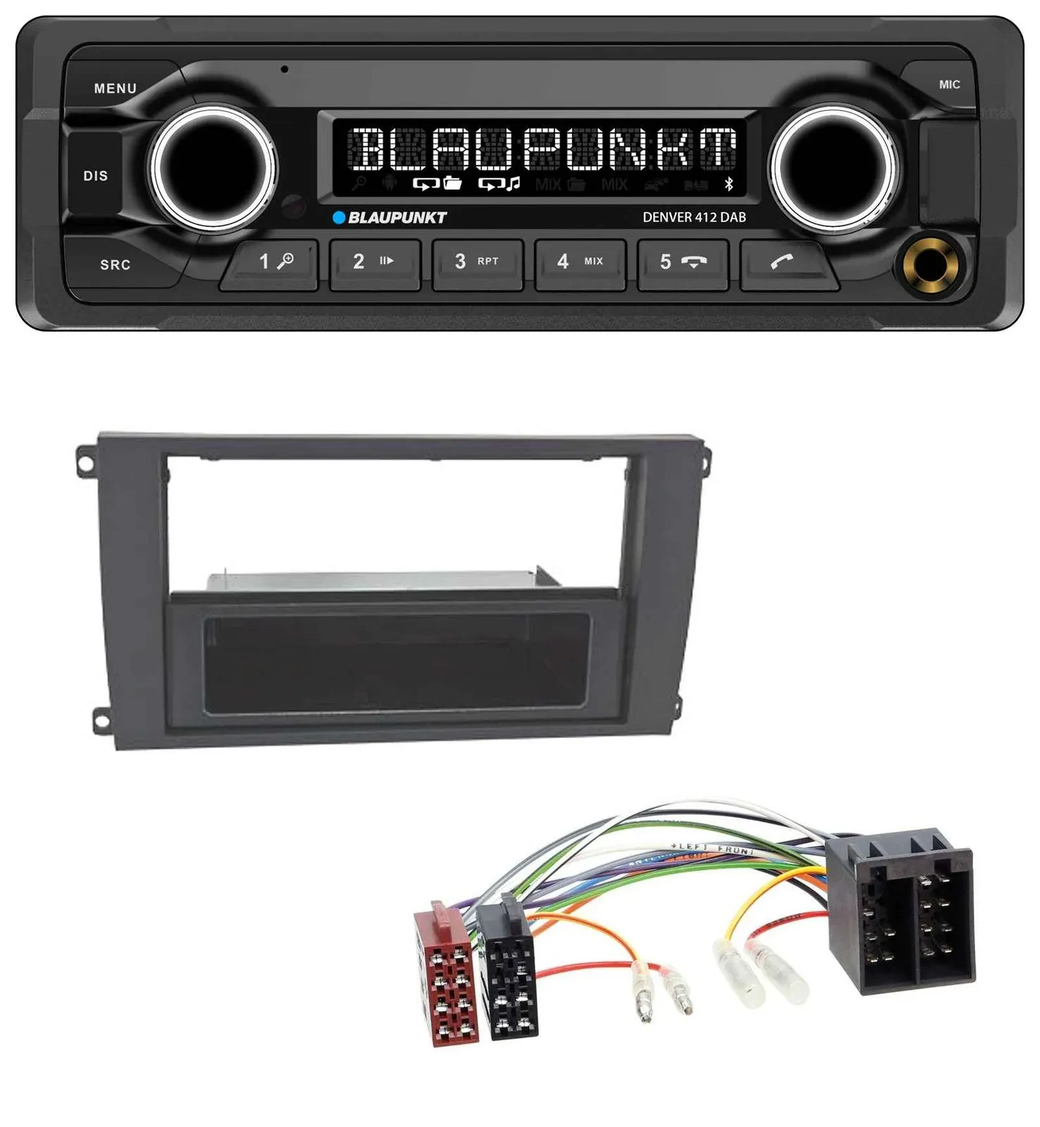 Blaupunkt Bluetooth DAB MP3 USB Autoradio für Porsche Cayenne (2002-2007)