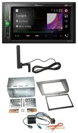 Pioneer MP3 DAB AUX 2DIN Bluetooth Autoradio für Seat Altea Altea XL Toledo anth