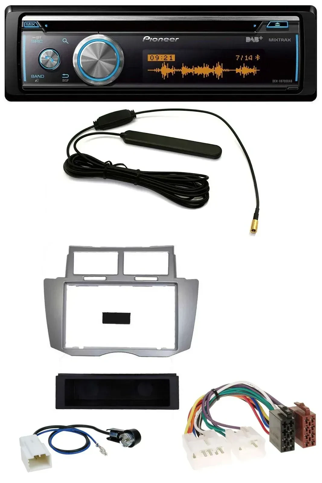 Автомагнитола для Toyota Yaris (2007–2011) Pioneer CD/USB/Bluetooth/DAB/MP3
