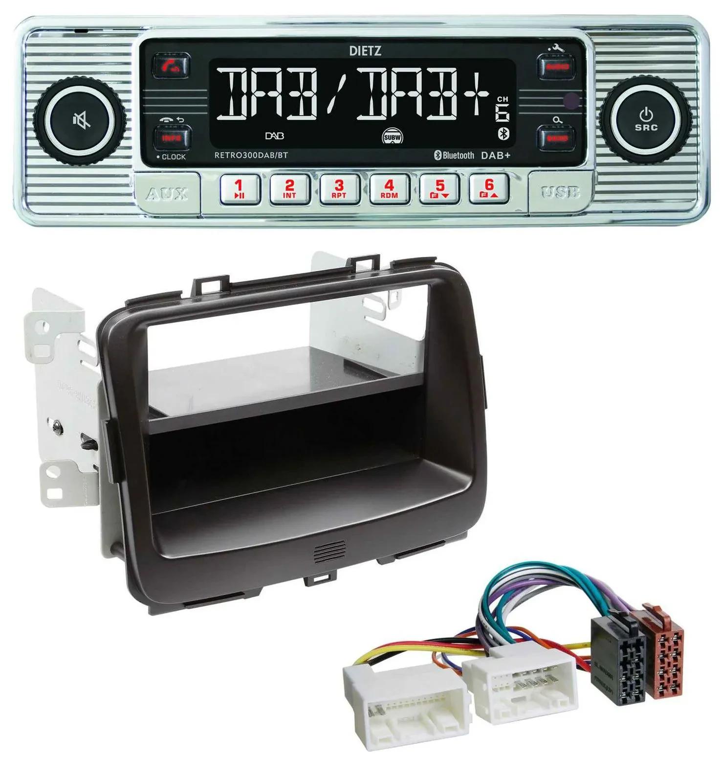 Dietz Bluetooth MP3 DAB USB Autoradio für Kia Carens 4 (RP, ab 2013)