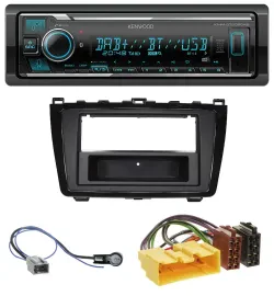 Kenwood Bluetooth MP3 DAB USB Autoradio für Mazda 6 (08-12) - glänzend