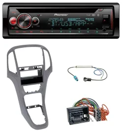 Автомагнитола Pioneer MP3/DAB/CD/Bluetooth/USB для Opel Astra J (с 2009) цвет титан серый