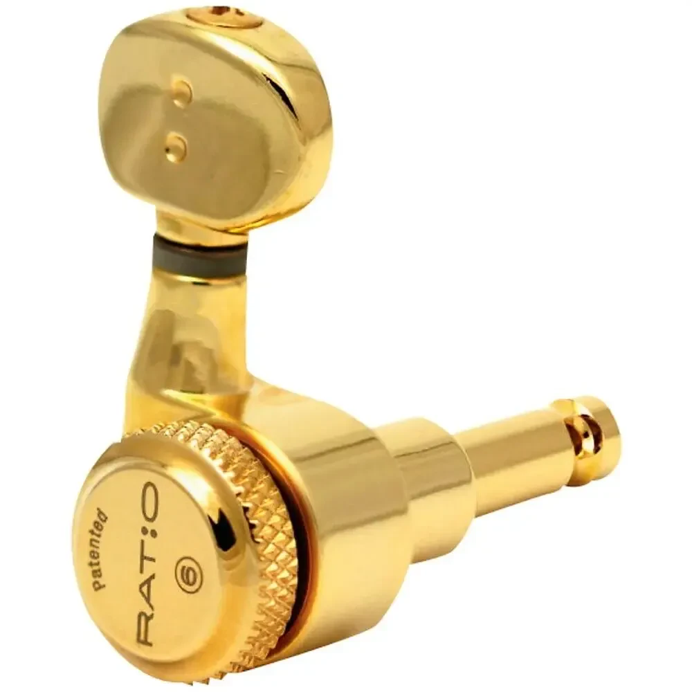 Колки для гитары Graph Tech Ratio 6-In-Line Electric Guitar Tuning Machine Heads Gold 6 String