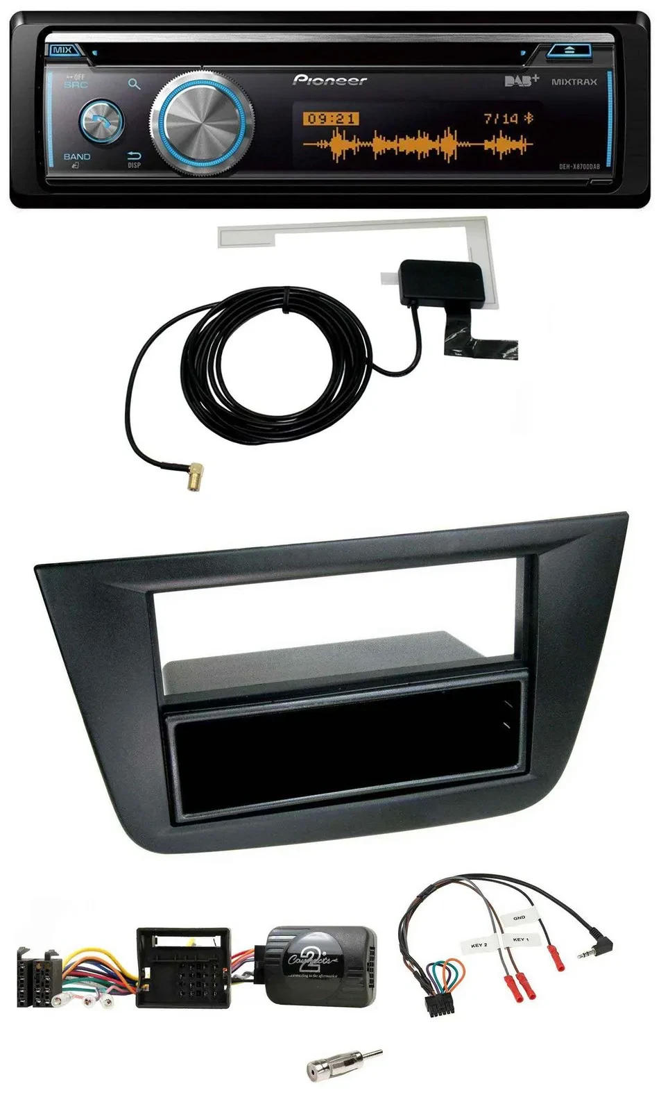 Pioneer Bluetooth DAB Lenkrad USB CD Autoradio für Seat Altea Toledo 2004-2009 s