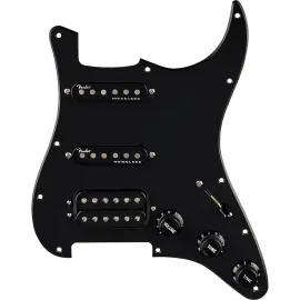 Fender Quadra TapUltra Noiseless HSS 1Ply PreWired Strat Pickguard Black