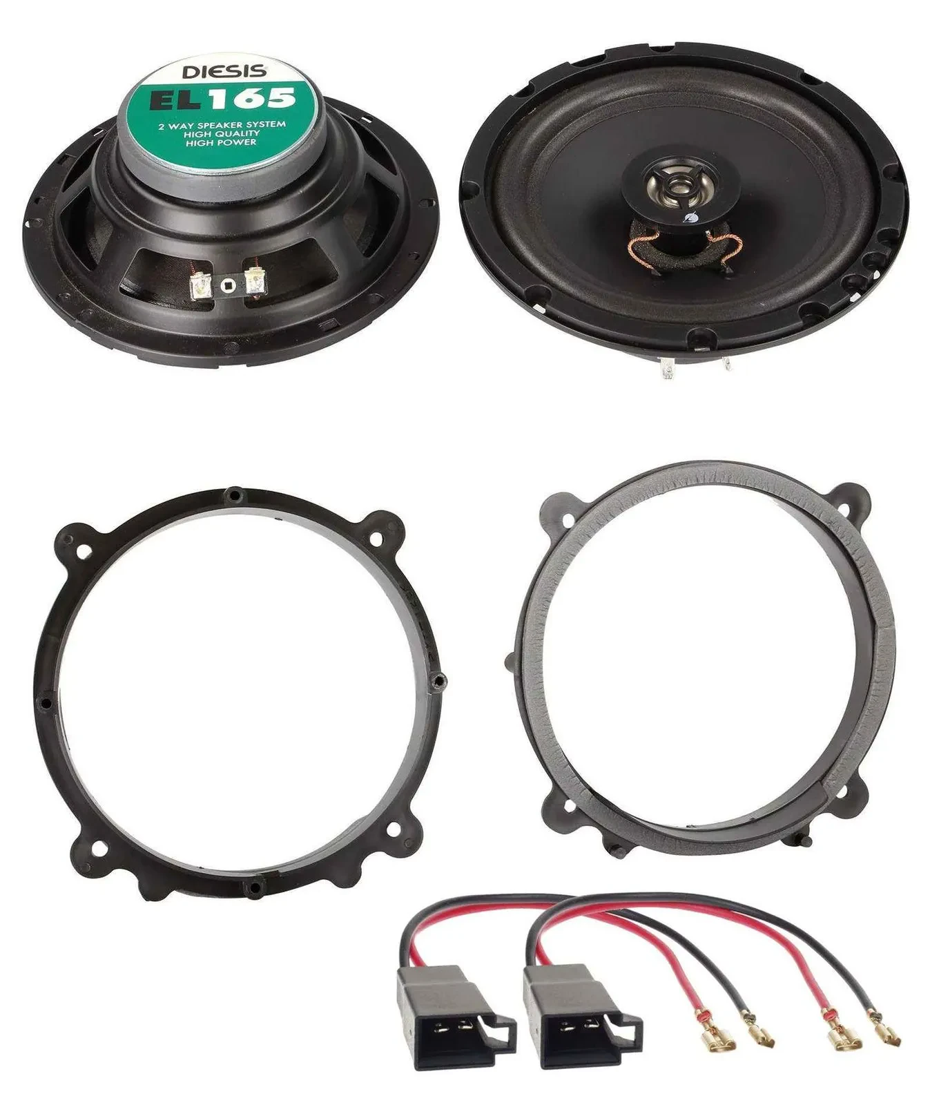 ACV 16,5cm 100Watt 2-Wege Lautsprecher für Opel Antara ab 2013 Fronttür Auto Box