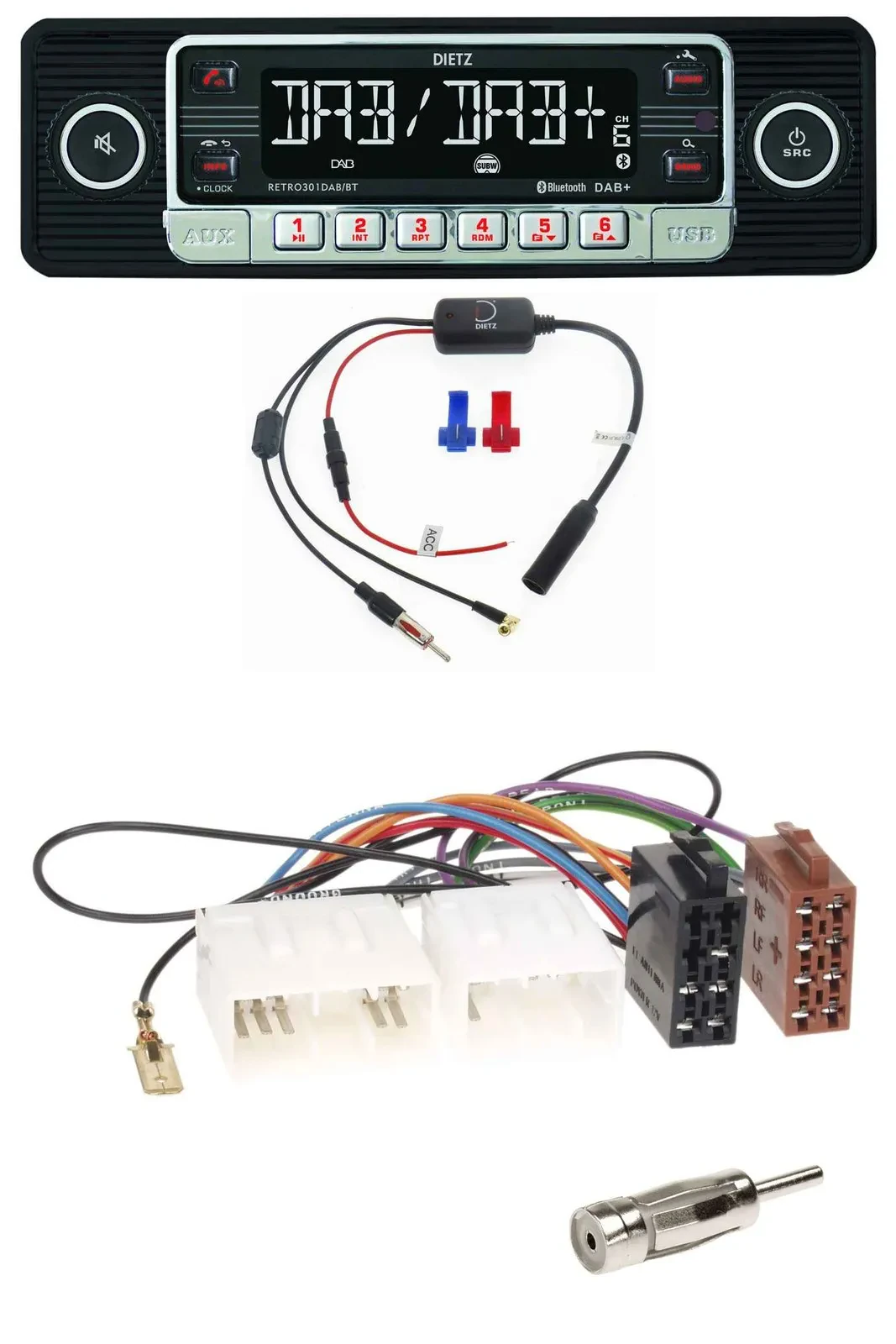 Dietz MP3 DAB Bluetooth USB Autoradio für Mazda MPV (1988-1999)