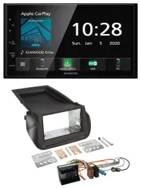 Kenwood Bluetooth MP3 DAB USB 2DIN Autoradio für Citroen Nemo Peugeot Bipper