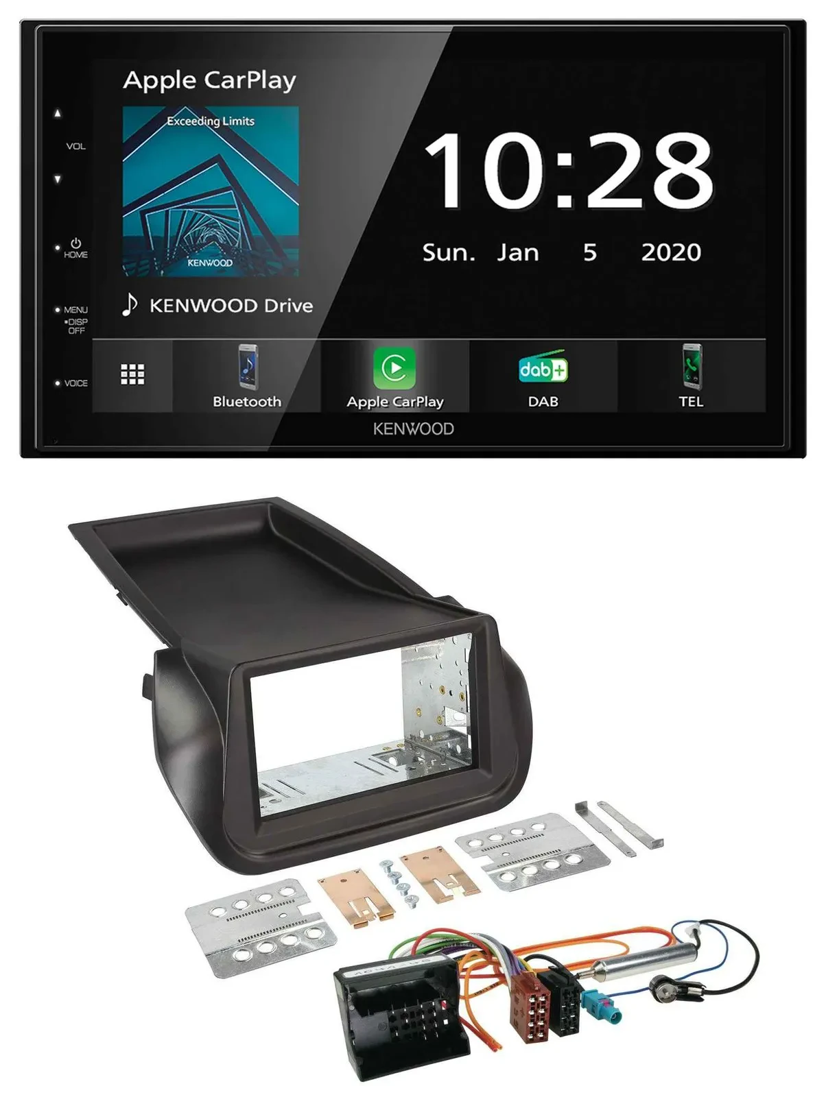 Kenwood Bluetooth MP3 DAB USB 2DIN Autoradio für Citroen Nemo Peugeot Bipper