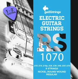 Струны для 8-струнной электрогитары Galli Strings RS1070 10-70