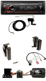 Pioneer DAB USB Lenkrad Bluetooth Autoradio für Audi A4 B5 bis 99 A6 C4 bis 97 A