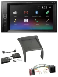 Pioneer DAB MP3 2DIN Bluetooth USB Autoradio für Fiat Ducato (2002-2006)