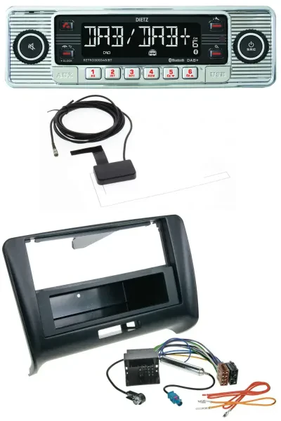 Dietz Bluetooth USB MP3 DAB Autoradio für Audi TT (2006-2014) - Quadlock