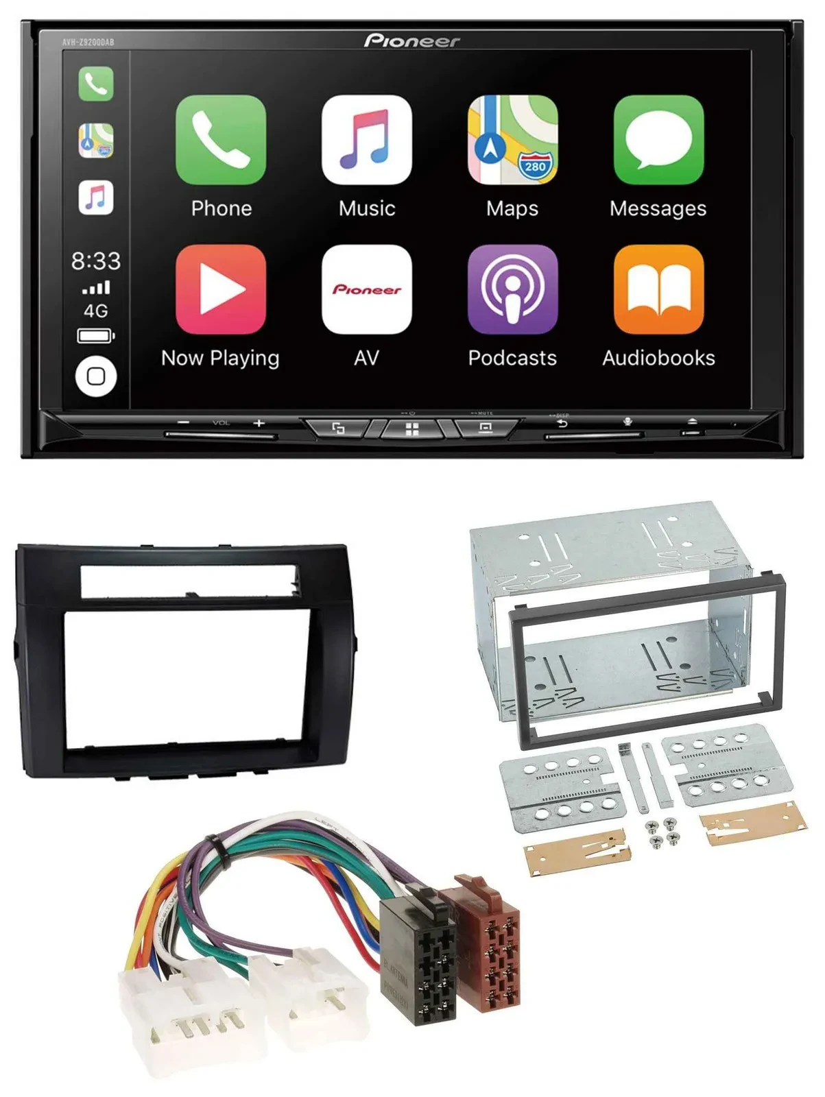 Pioneer 2DIN MP3 USB DAB DVD Bluetooth Autoradio für Toyota Corolla 04-09 Verso