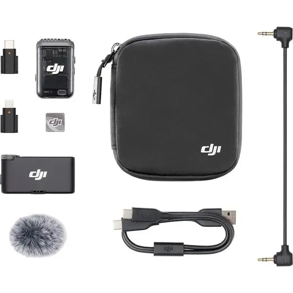 DJI Mic 2 Compact Digital Wireless Mic System/Recorder for Camera & Smartphone