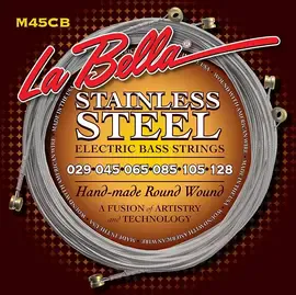 Струны для бас-гитары La Bella M45-CB Stainless Steel 29-128