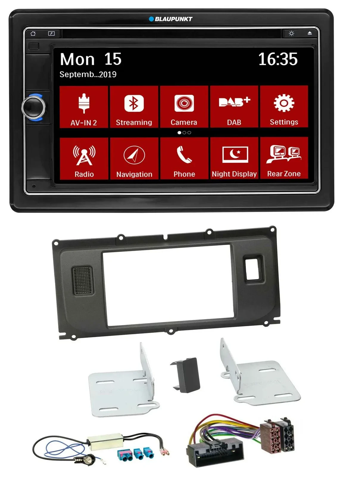 Blaupunkt Bluetooth DAB 2DIN USB DVD MP3 Autoradio für Land Rover Evoque Blindst