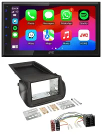 JVC Bluetooth 2DIN MP3 DAB USB Autoradio für Citroen Nemo Fiat Fiorino Peugeot B