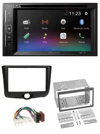 Автомагнитола Pioneer 2DIN, Bluetooth, USB, DAB, DVD для Toyota Yaris (1999–2003)