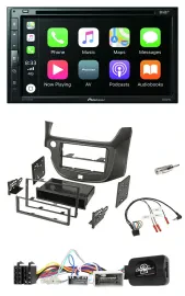 Pioneer DVD 2DIN Lenkrad DAB Bluetooth USB Autoradio für Honda Jazz ab 14 dunkel