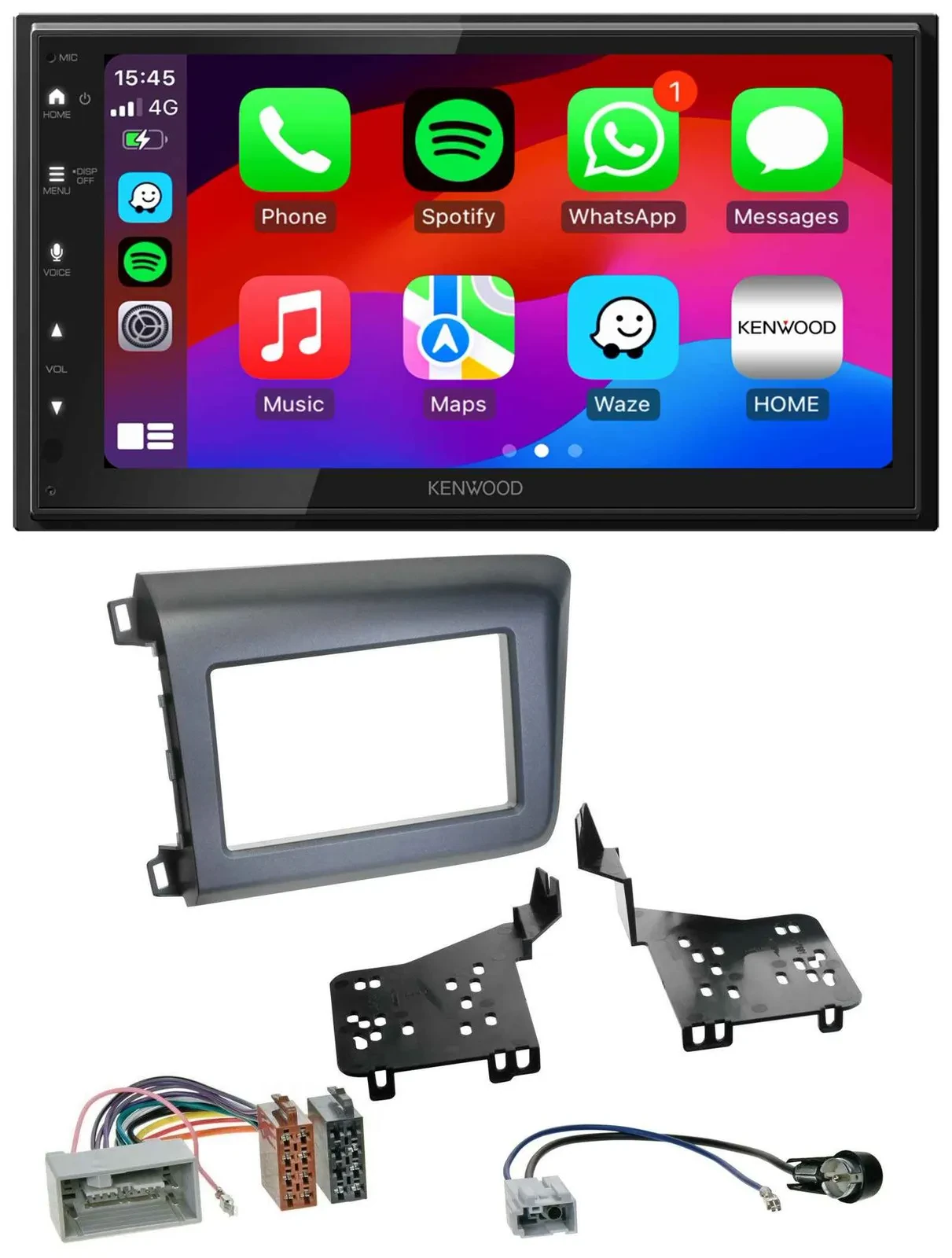 Kenwood MP3 USB DAB 2DIN Bluetooth Autoradio für Honda Civic US Modelle 2012-201