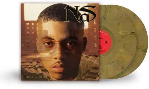Виниловая пластинка Nas - It Was Written - Gold & Black Marble Colored Vinyl [New Vinyl LP] Black, C