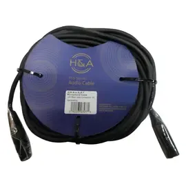 Микрофонный кабель HA Elite Pro 50' XLR M to XLR F Microphone Cable with Rean Connectors, 3-Pack