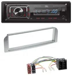 JBL SD AUX MP3 USB Bluetooth Autoradio für Alfa Romeo 147, GT - silbergrau