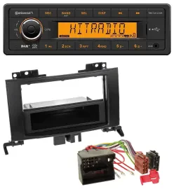 Continental 1DIN DAB MP3 AUX USB Autoradio für Mercedes Sprinter ab 06 Rubbertou
