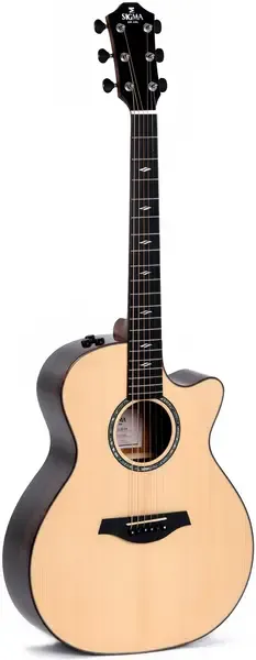 Электроакустическая гитара Sigma Guitars GZCE-3 Ziricote Grand Orchestra Polished Gloss w/ Aging Toner