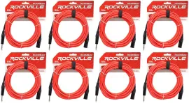 Коммутационный кабель Rockville RCXMB20-R Red 6.1 м (8 штук)