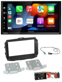 Автомагнитола Kenwood 2-DIN, DAB, USB, Bluetooth, MP3 для Alfa Romeo Giulietta (940 Facelift)