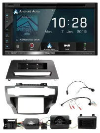 Kenwood DAB TMC USB 2DIN Lenkrad Bluetooth Navigation für BMW X5 X6 07-13 E70 E7