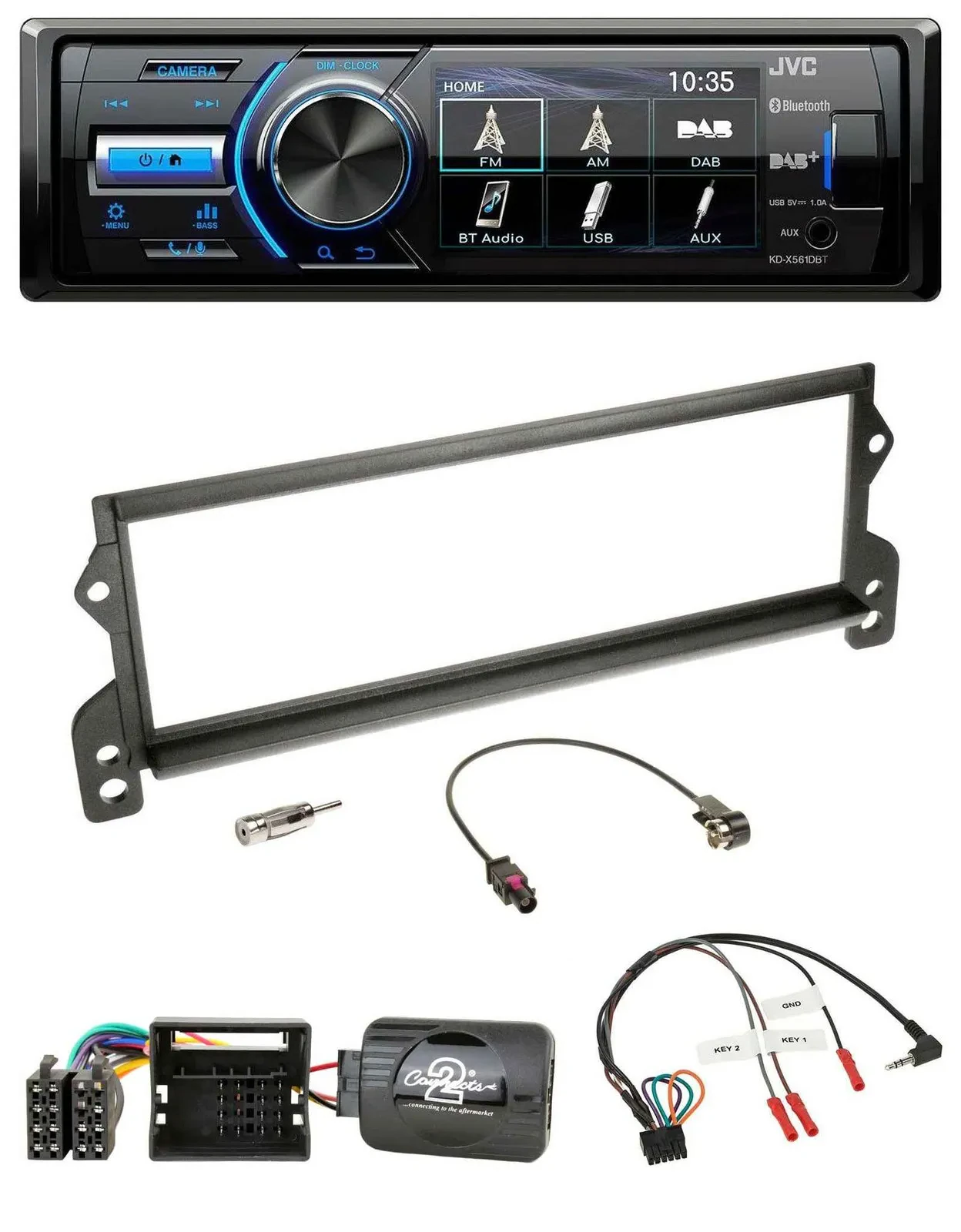 JVC Bluetooth Lenkrad USB DAB Autoradio für Mini (2001-2006 MOST)