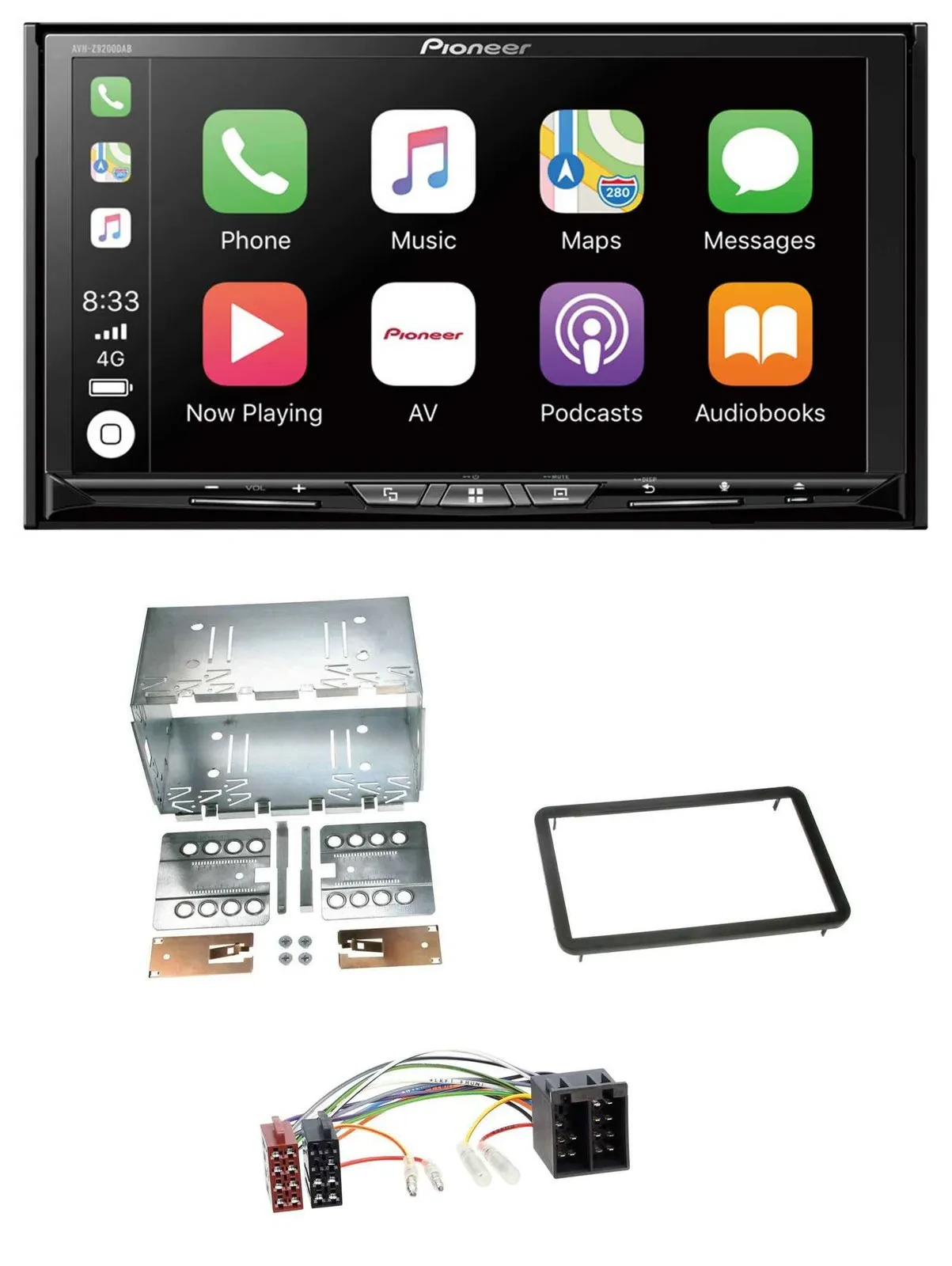 Pioneer 2DIN MP3 USB DAB DVD Bluetooth Autoradio für Alfa Romeo 159 Brera Spider