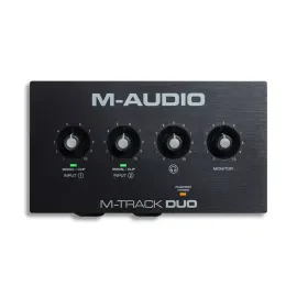 M-AUDIO M-TRACK DUO 2-Channel USB Audio Interface with 2 Crystal Preamps (48KHz)