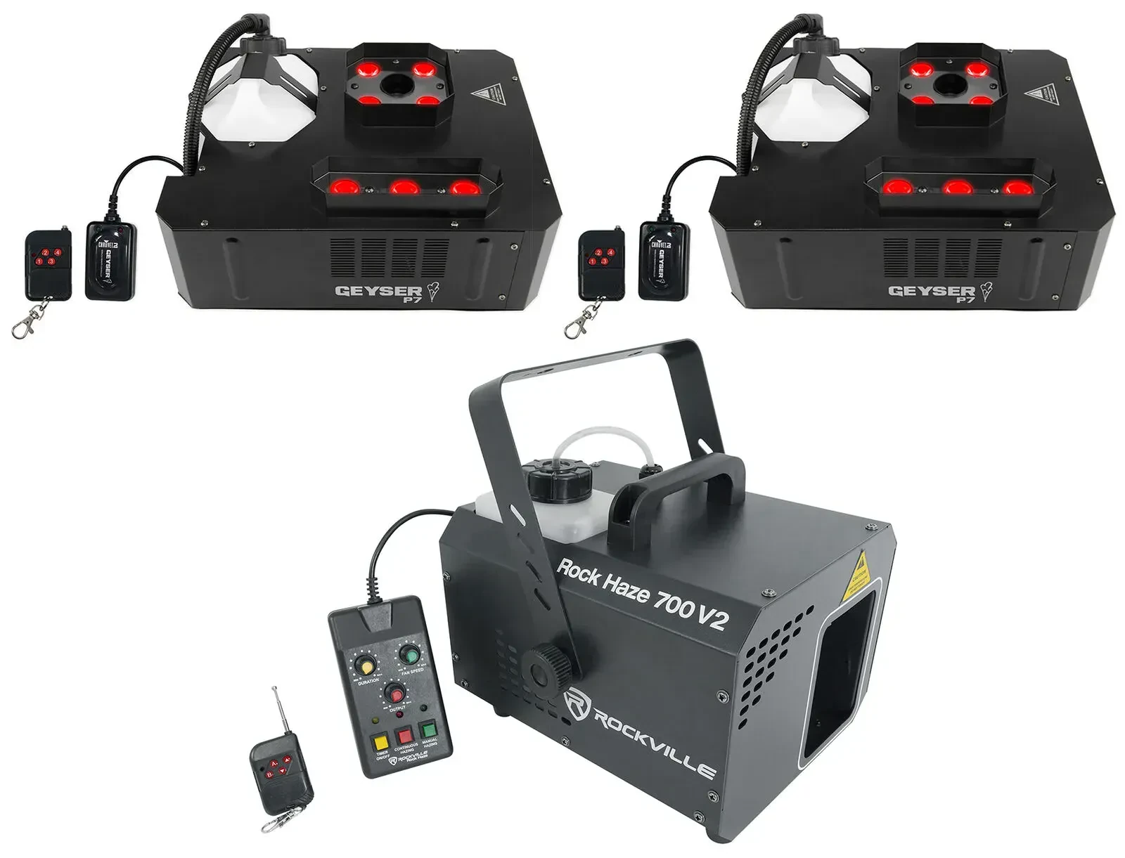 Комплект светового оборудования Chauvet DJ Geyser P7 + ROCKHAZE 700