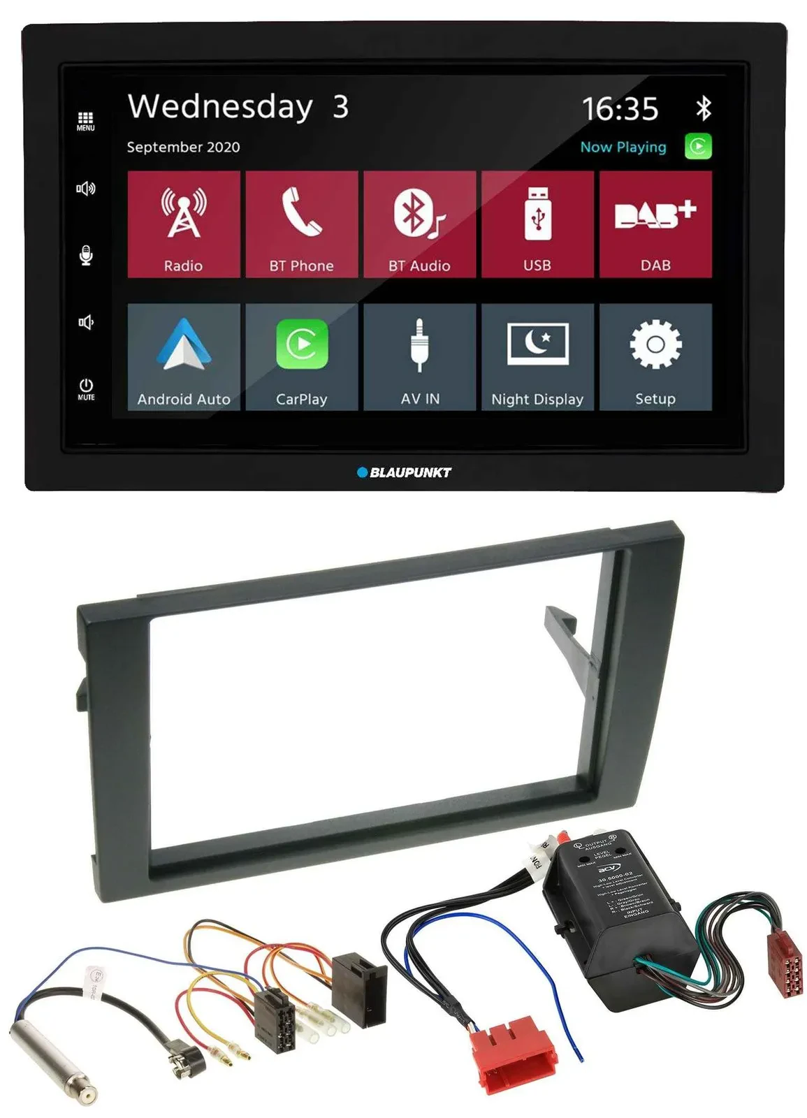 Blaupunkt DAB Bluetooth USB MP3 2DIN Autoradio für Audi A4 B6 B7 00-08 Bose Akti