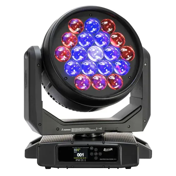 Elation Professional PROTEUS RAYZOR 1960 IP65 LED Wash Effects Light Fixture ...