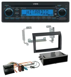 VDO AUX MP3 1DIN CD USB Autoradio für Citroen Jumper Quadlock 06-11 schwarz Prof
